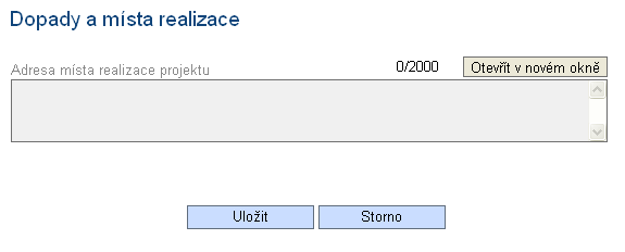 Příručka k webové žádosti BENEFIT7 Kapitola 8.