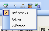 9.1.5 Seskupování Pro přehled v záznamech a snadnější vyhledávání lze použít také seskupování, které lze iniciovat pomocí funkce Pole seskupit podle označené na předchozím obrázku nebo přetažením