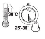 POZOR Je li teplota přístroje v prostoru pod + 15ºC, bude doba mrznutí o něco kratší (17+20'). Když je teplota v místnosti přes + 30ºC, bude doba mrznutí delší.