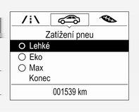 Montujte pouze kola s čidly tlaku, v opačném případě se tlak v pneumatikách nezobrazí a w bude neustále svítit. Rezervní kola nebo nouzová rezervní kola nejsou vybavena snímači tlaku.