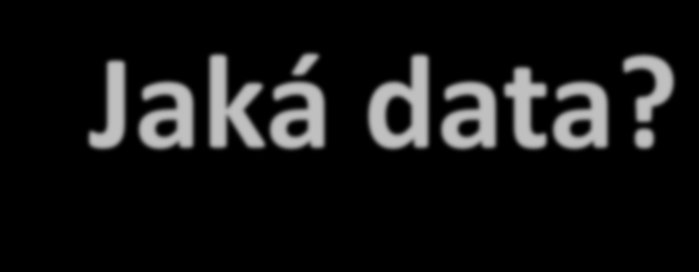 data prostorová data v elektronické podobě data z 34 témat příloh Směrnice INSPIRE nevyžaduje tvorbu dat nových! data, která pořizujeme (tvoříme sami nebo nechávámetvořit), nedostáváme např.