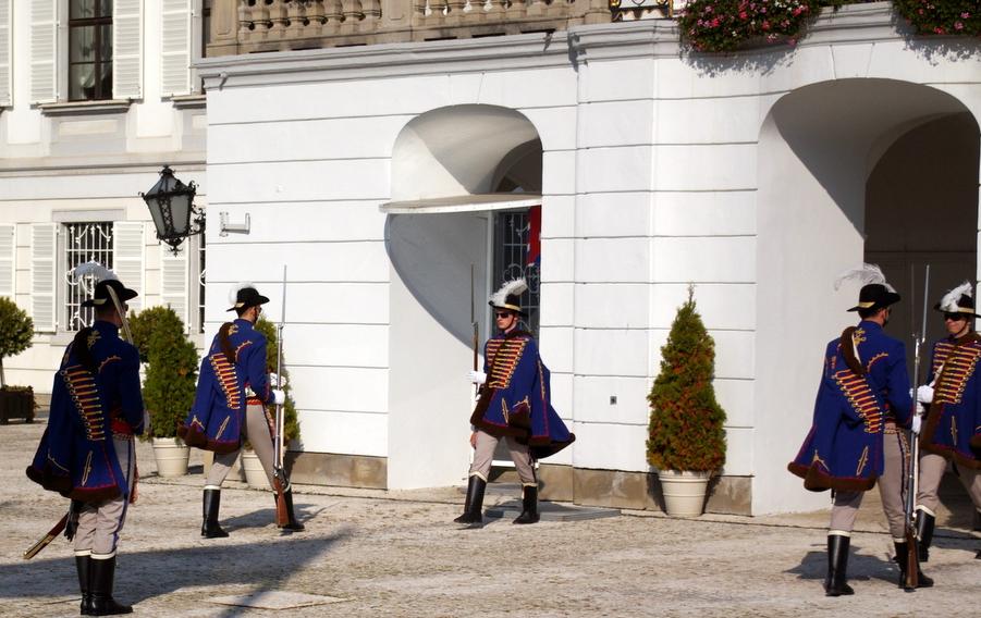 Prezidentský palác Pred Grasalkovičovými palácom je