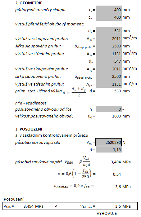 9.5 Dimenzování smykové výztuže: 9.