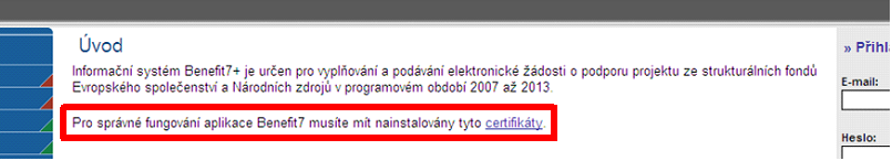 2.5. Informace o provozování Tato záloţka obsahuje informace o provozovateli aplikace Benefit7 a o aplikaci samotné. Základní pravidla pro práci s aplikací. 2.6.