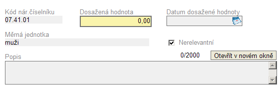 Indikátory Tato záložka slouží k průběžnému vykazování indikátorů v rámci realizovaných aktivit projektu.