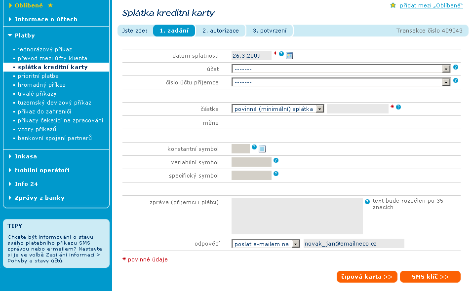 Příloha č. 2 Ukázky internetového bankovnictví vybraných bank Obrázek č. 13: Internetové bankovnictví RB Zdroj: http://www.rb.cz/attachements/demo/ Obrázek č.