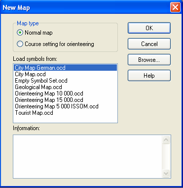 OCAD - soubory kresba mapy soubor s příponou *.