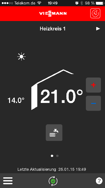 Vitodens 300-W/333-F/343-F Internet Inside Vitotrol Plus App Funkčné rozšírenie Základné funkcie ovládania kotlového okruhu prístup na