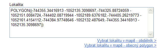 Dále si lze definovat název požadovaného přehledu podrobným názvem analyzované lokality. Ostatní místní názvy se generují z oficiálních dat ČSÚ.