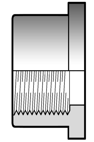 DFV Redukcia krátka, jedna strana vnútorný závit, druhá strana vonkajší závit (len k závitom z plastu) R x R1 PN Typové 1/2" x 3/8" 16 DFV012038 10 600 04 3/4" x 1/2" 16 DFV034012 10 200 05 1" x 3/4"