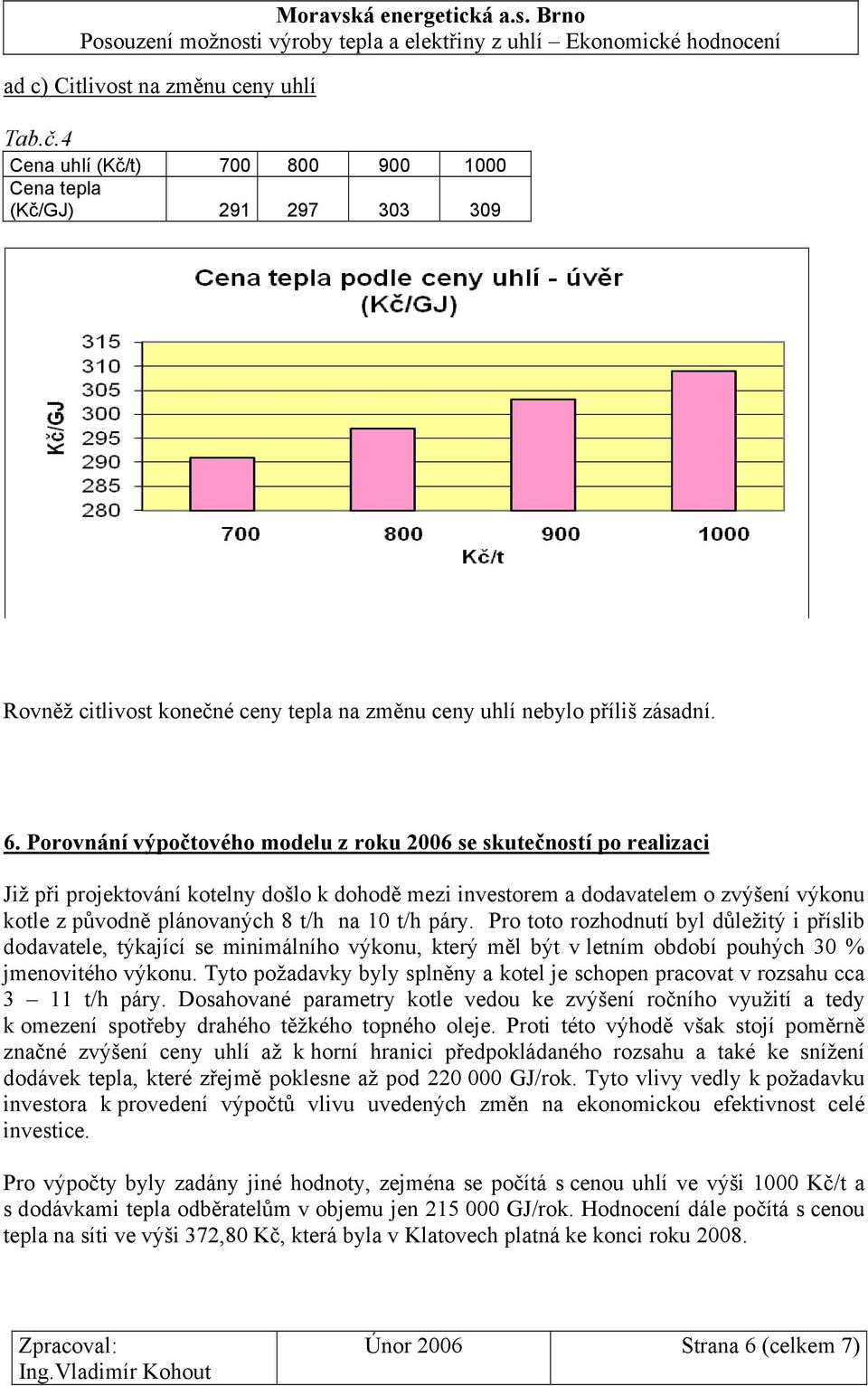 t/h páry. Pro toto rozhodnutí byl důležitý i příslib dodavatele, týkající se minimálního výkonu, který měl být v letním období pouhých 30 % jmenovitého výkonu.