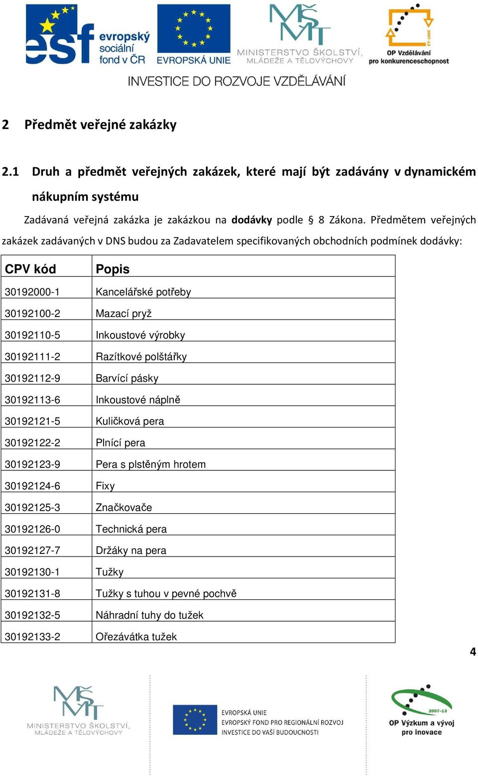 Inkoustové výrobky 30192111-2 Razítkové polštářky 30192112-9 Barvící pásky 30192113-6 Inkoustové náplně 30192121-5 Kuličková pera 30192122-2 Plnící pera 30192123-9 Pera s plstěným hrotem