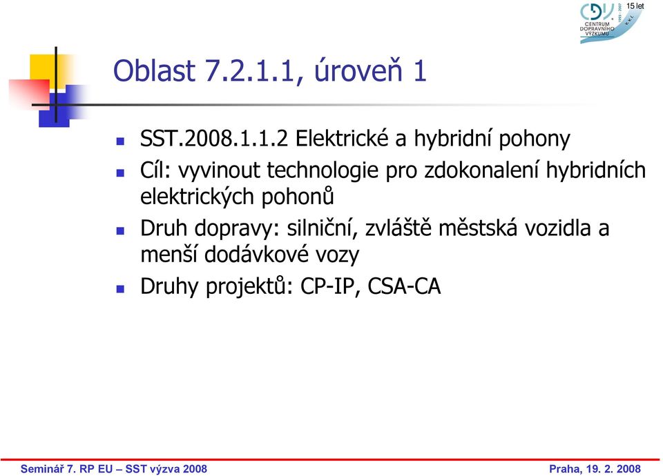 vyvinout technologie pro zdokonalení hybridních elektrických