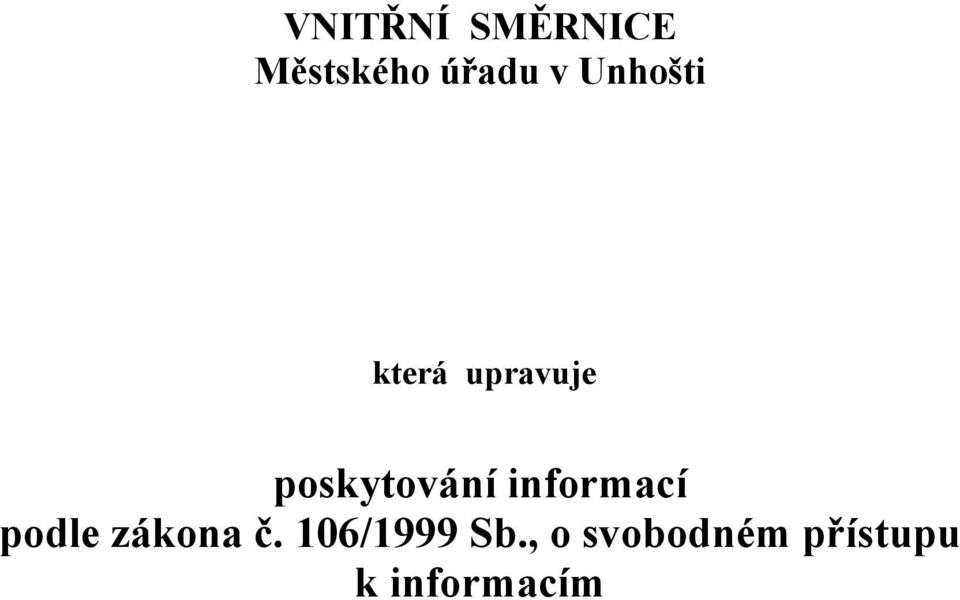 informací podle zákona č.