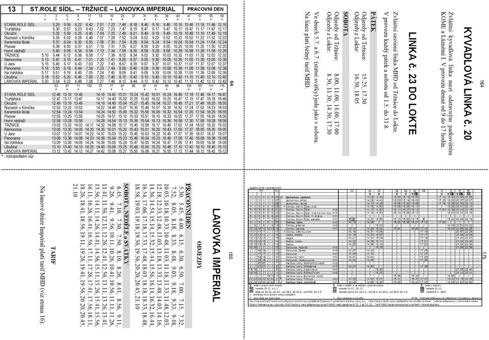 19 11.49 12.19 Rozcestí u Koníčka 5.35 6.02 6.28 6.48 7.07 7.28 7.52 8.24 8.52 9.22 9.52 10.22 10.52 11.22 11.52 12.22 Keramická škola 5.37 6.04 6.30 6.50 7.09 7.30 7.54 8.26 8.54 9.24 9.54 10.24 10.