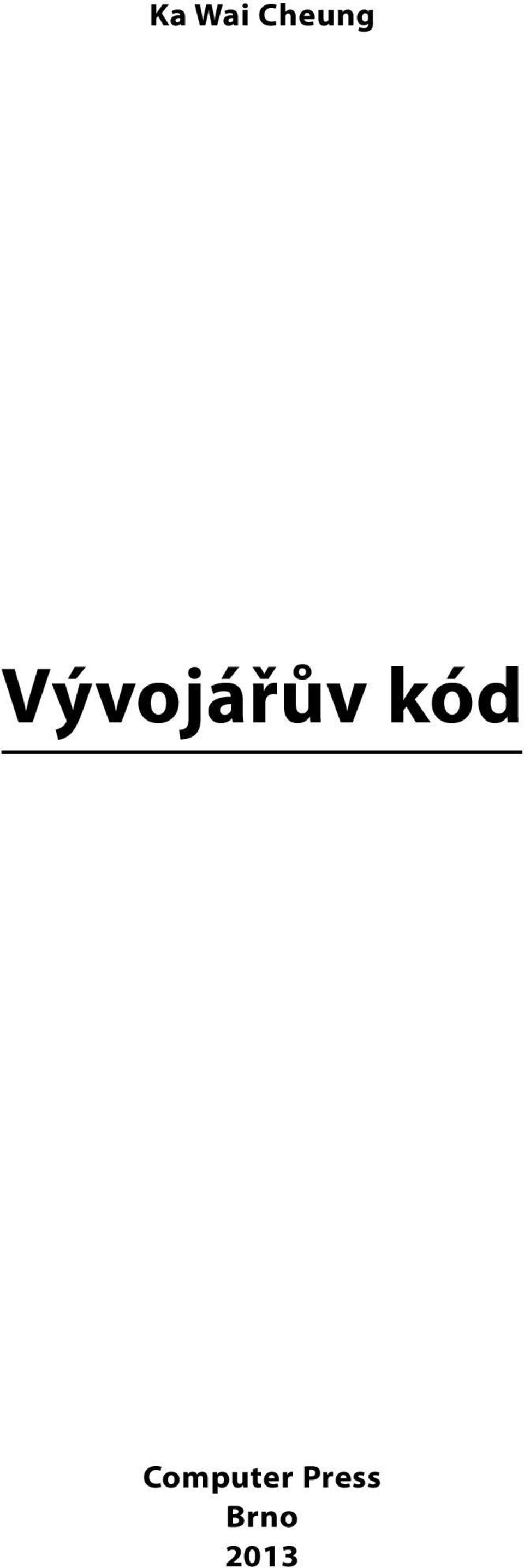 Vývojářův