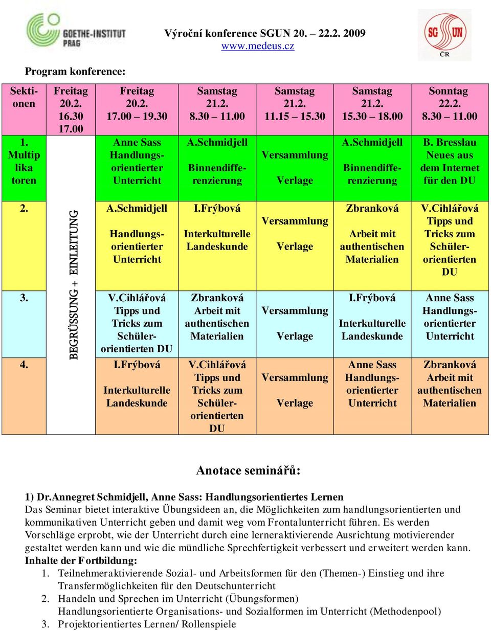 A.Schmidjell I.Frýbová Interkulturelle Landeskunde Zbranková Arbeit mit authentischen Materialien V.