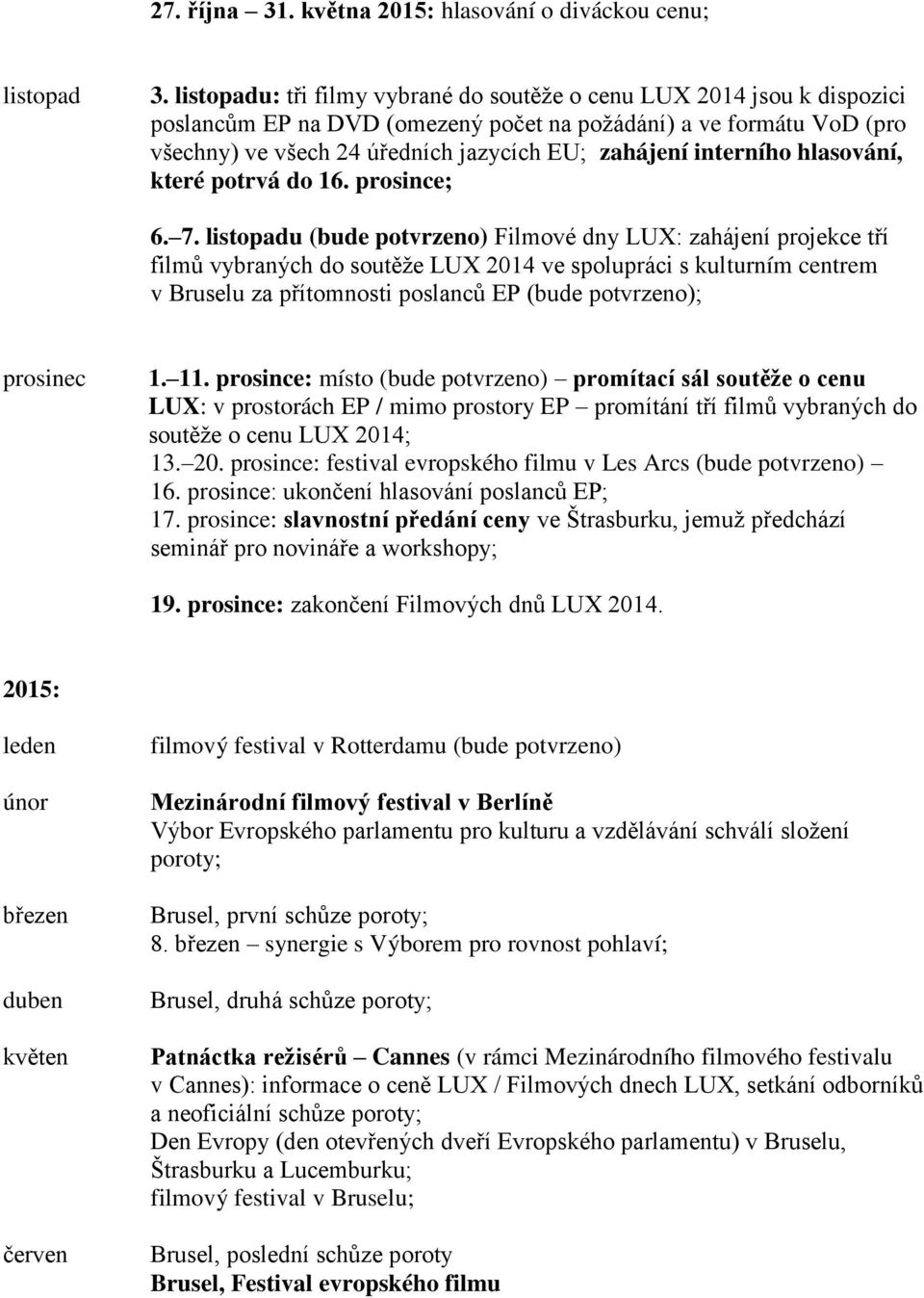 interního hlasování, které potrvá do 16. prosince; 6. 7.