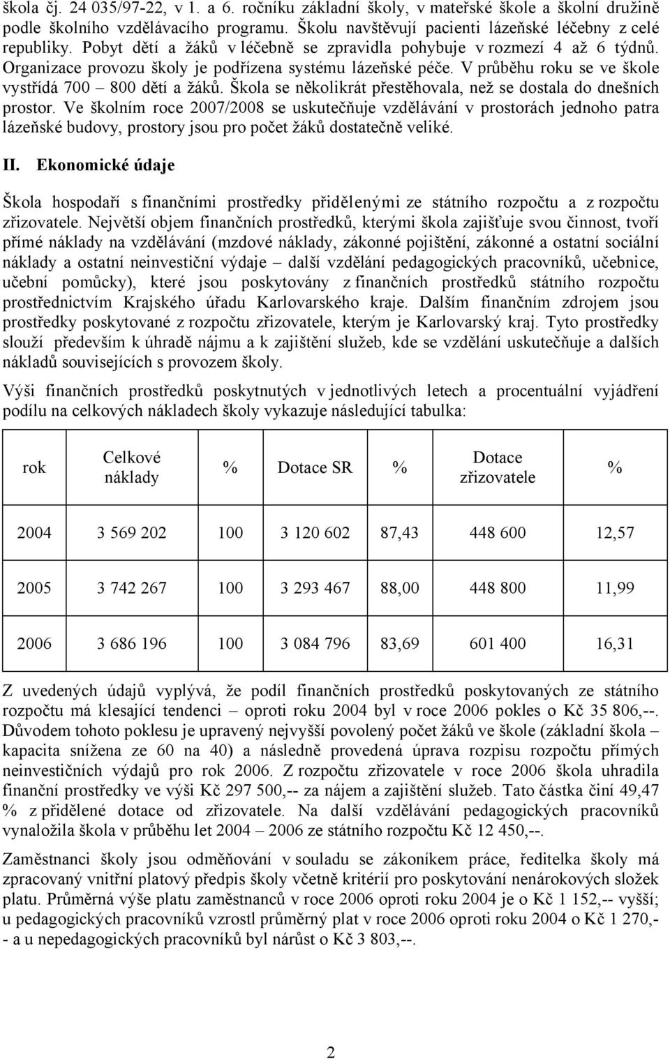 Škola se několikrát přestěhovala, než se dostala do dnešních prostor.