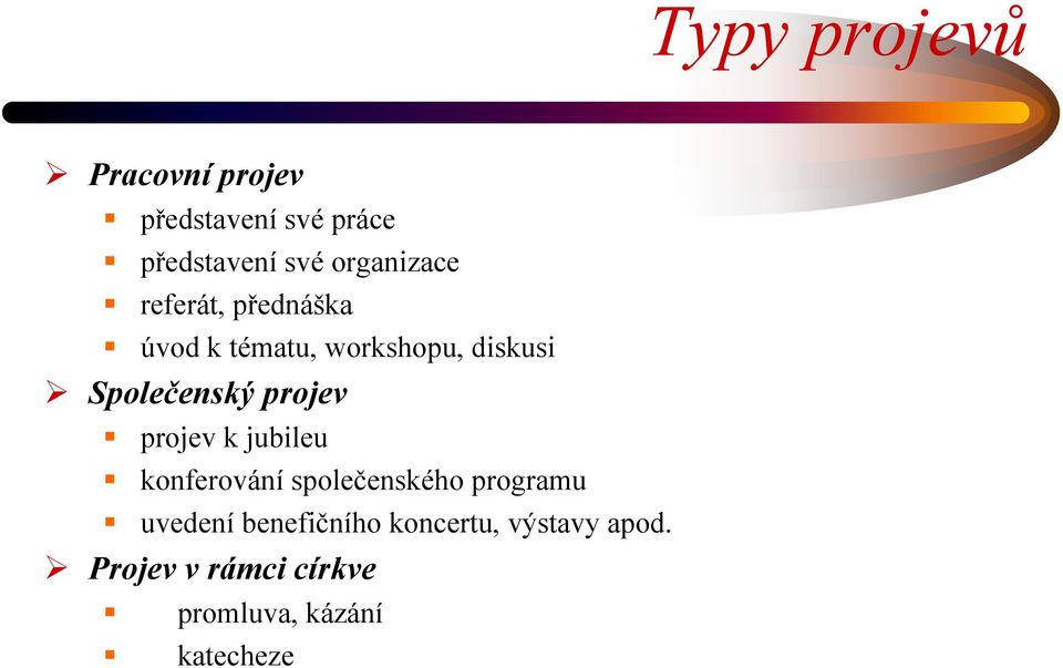 Společenský projev projev k jubileu konferování společenského programu