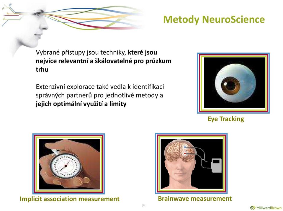 identifikaci správných partnerů pro jednotlivé metody a jejich optimální