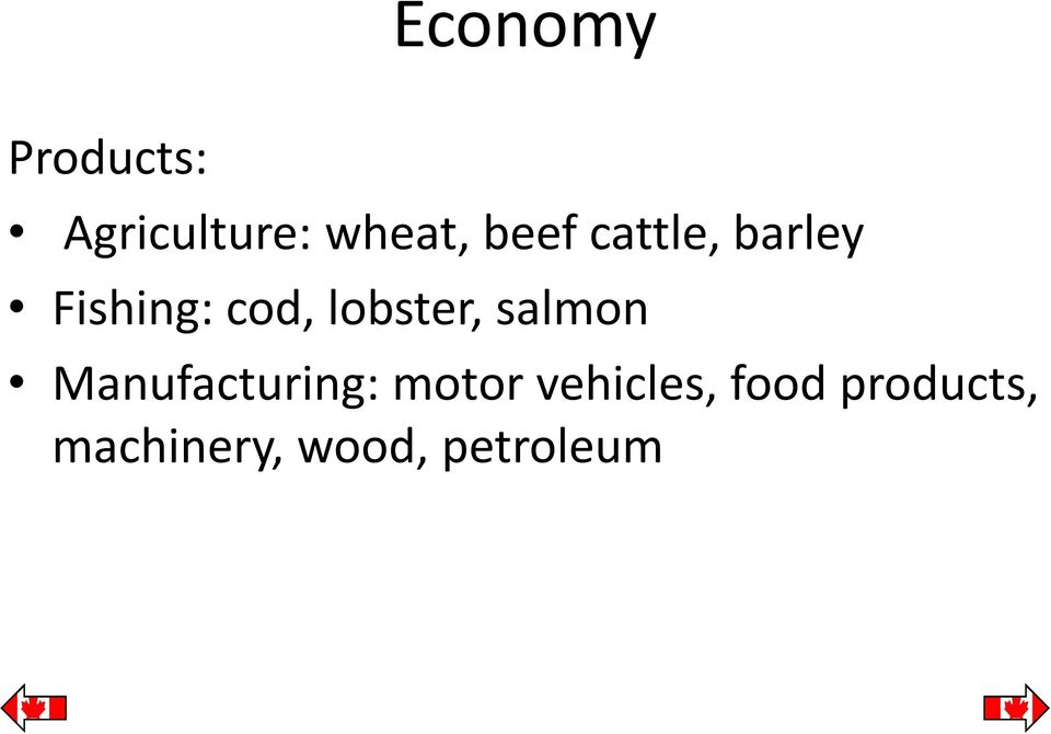 lobster, salmon Manufacturing: motor