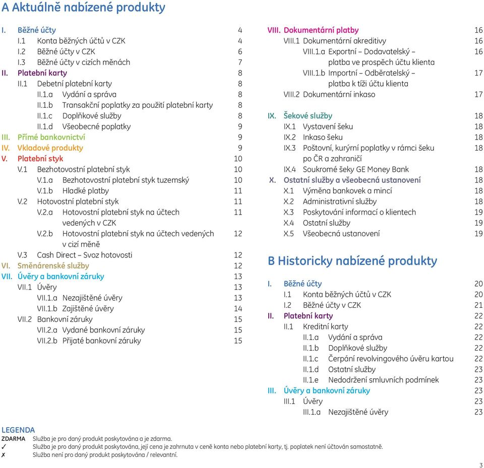 1 Bezhotovostní platební styk 10 v.1.a Bezhotovostní platební styk tuzemský 10 v.1.b Hladké platby 11 V.2 Hotovostní platební styk 11 v.2.a Hotovostní platební styk na účtech 11 vedených v czk v.2.b Hotovostní platební styk na účtech vedených 12 v cizí měně V.