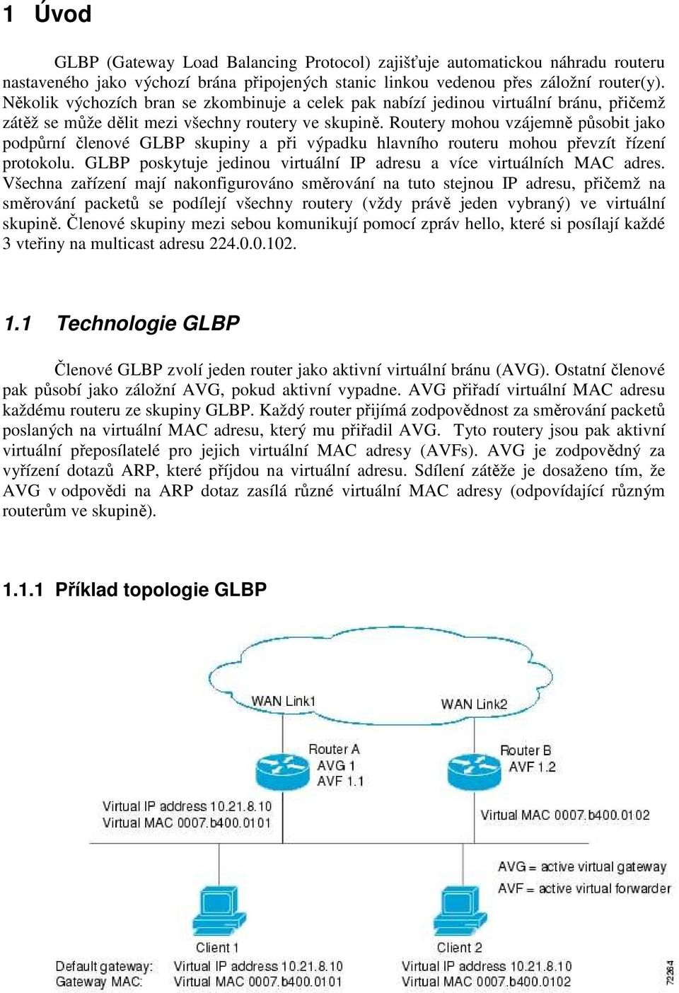 Routery mohou vzájemně působit jako podpůrní členové GLBP skupiny a při výpadku hlavního routeru mohou převzít řízení protokolu.