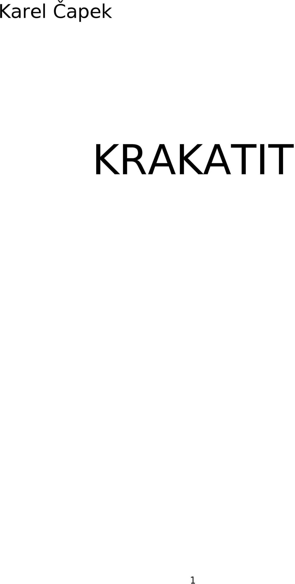 KRAKATIT