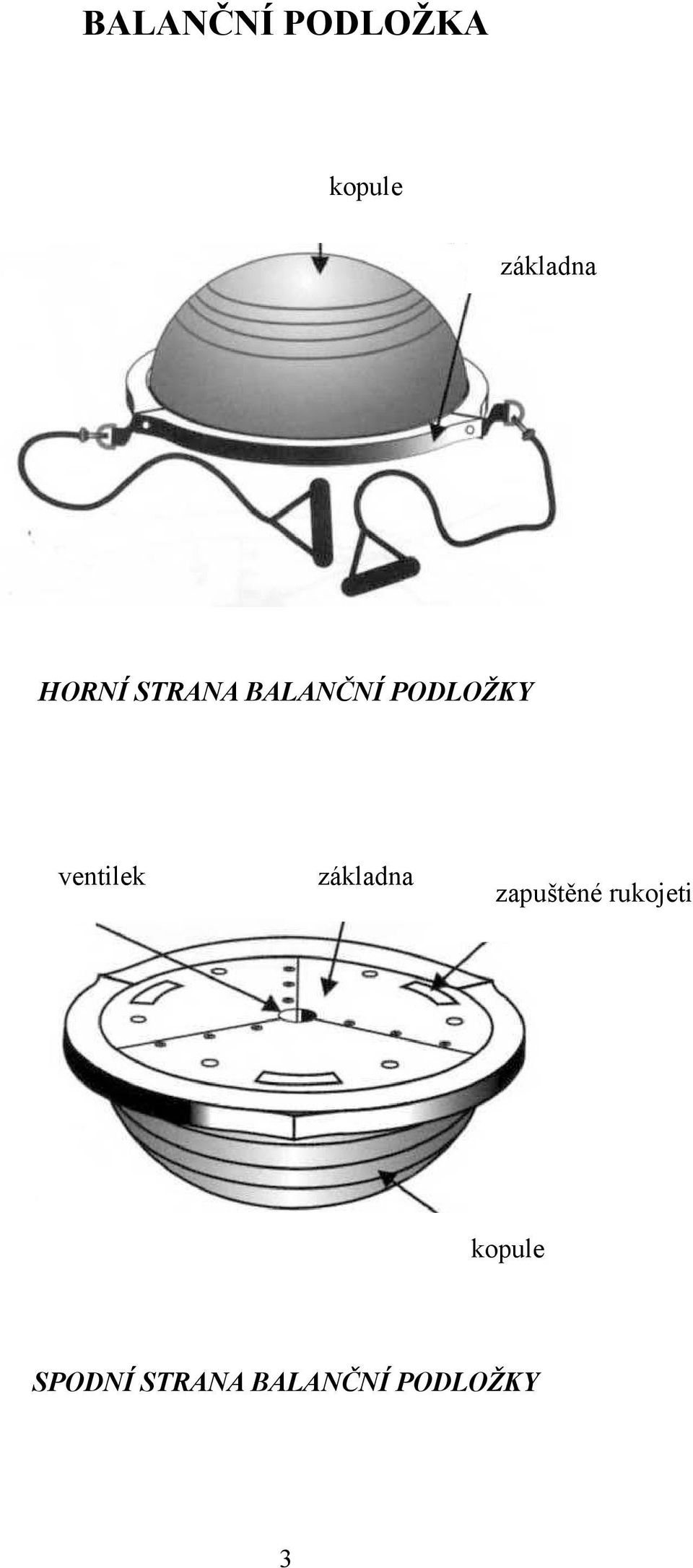 ventilek základna zapuštěné