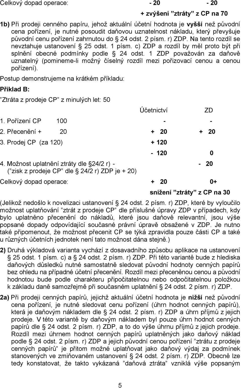 c) ZDP a rozdíl by měl proto být při splnění obecné podmínky podle 24 odst. 1 ZDP považován za daňově uznatelný (pomineme-li možný číselný rozdíl mezi pořizovací cenou a cenou pořízení).