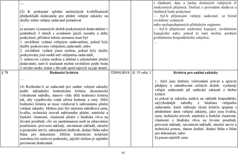 osvědčení vydané veřejným zadavatelem, pokud byly služby poskytovány veřejnému zadavateli, nebo 2. osvědčení vydané jinou osobou, pokud byly služby poskytovány jiné osobě než veřejnému zadavateli, 3.