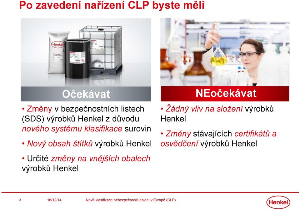 výrobků Henkel Určité změny na vnějších obalech výrobků Henkel NEočekávat Žádný