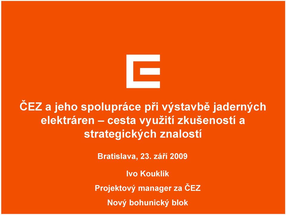 strategických znalostí Bratislava, 23.