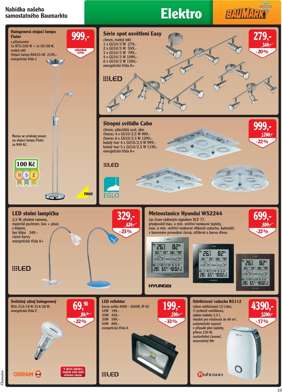 stojací lampu Fluter za 999 Kč.