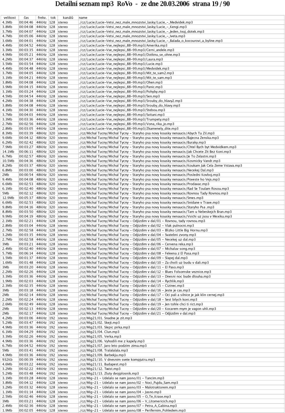 7Mb 00:05:06 44KHz 128 stereo./cz/lucie/lucie-vetsi_nez_male_mnozstvi_lasky/lucie_-_iveta.mp3 3.6Mb 00:04:01 44KHz 128 stereo.