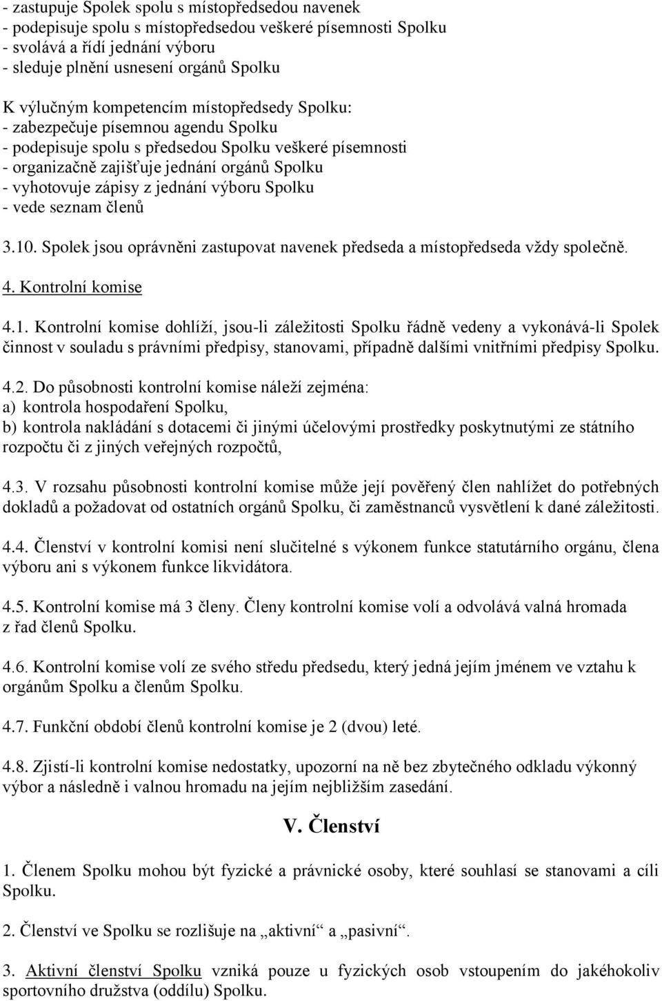 jednání výboru Spolku - vede seznam členů 3.10