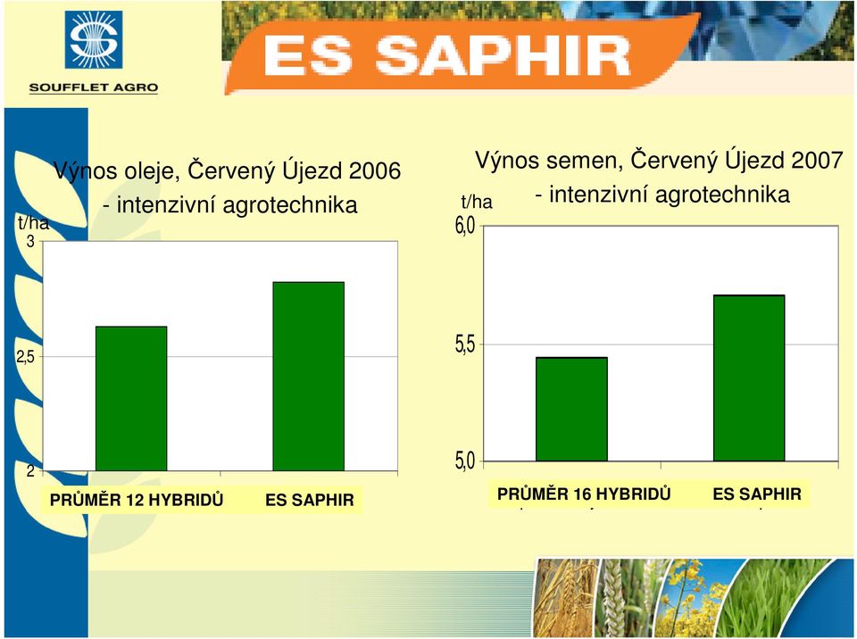 intenzivní agrotechnika 2,5 5,5 2 PRMR prmr 12 hybrid