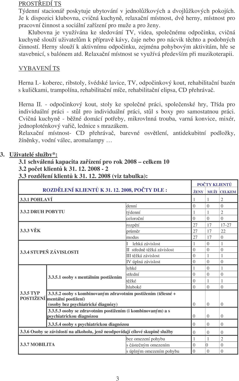 Klubovna je využívána ke sledování TV, videa, spolenému odpoinku, cviná kuchyn slouží uživatelm k píprav kávy, aje nebo pro nácvik tchto a podobných inností.