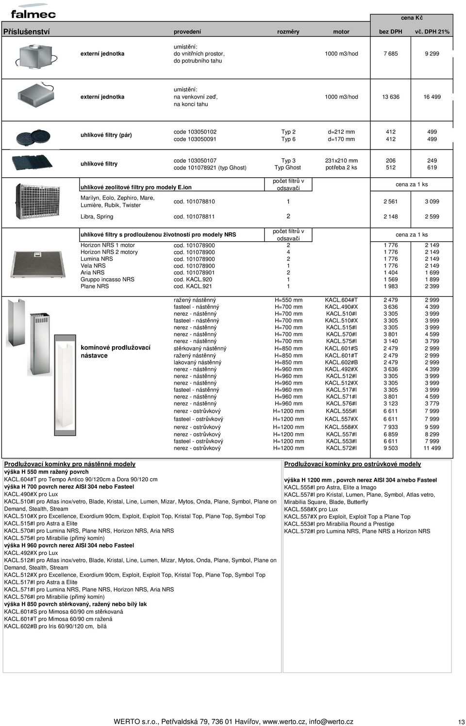 (pár) code 103050102 Typ 2 d=212 mm 412 499 code 103050091 Typ 6 d=170 mm 412 499 uhlíkové filtry code 103050107 Typ 3 231x210 mm 206 249 code 101078921 (typ Ghost) Typ Ghost potřeba 2 ks 512 619