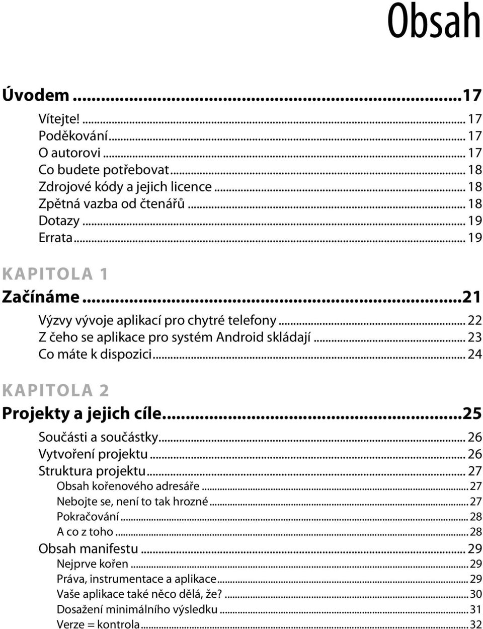 .. 24 KAPITOLA 2 Projekty a jejich cíle...25 Součásti a součástky... 26 Vytvoření projektu... 26 Struktura projektu... 27 Obsah kořenového adresáře...27 Nebojte se, není to tak hrozné.