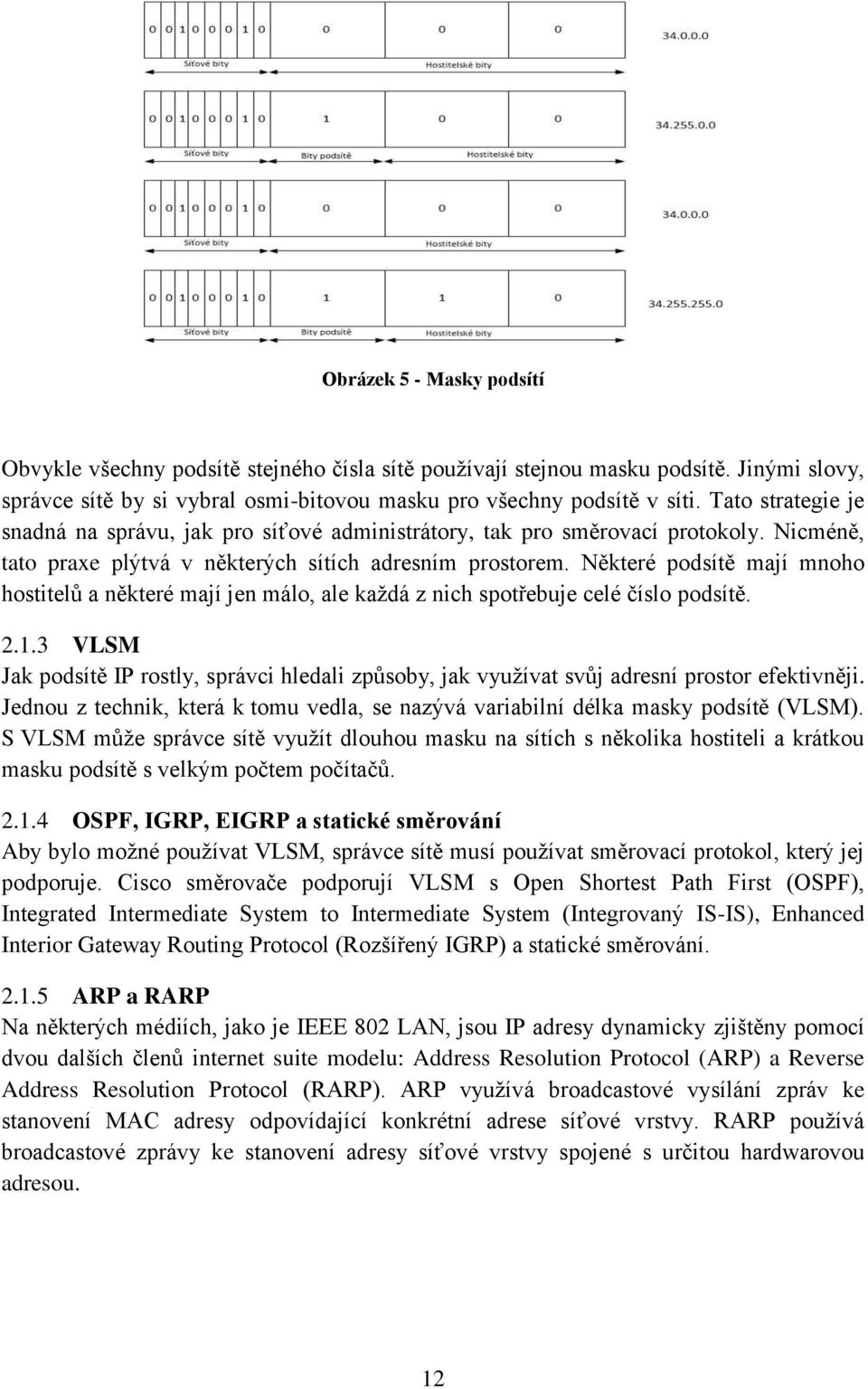 Některé podsítě mají mnoho hostitelů a některé mají jen málo, ale každá z nich spotřebuje celé číslo podsítě. 2.1.