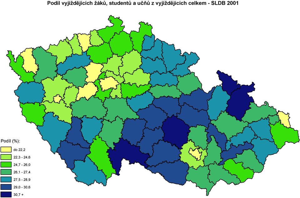 Podíl (%): do 22,2 22,3-24,6