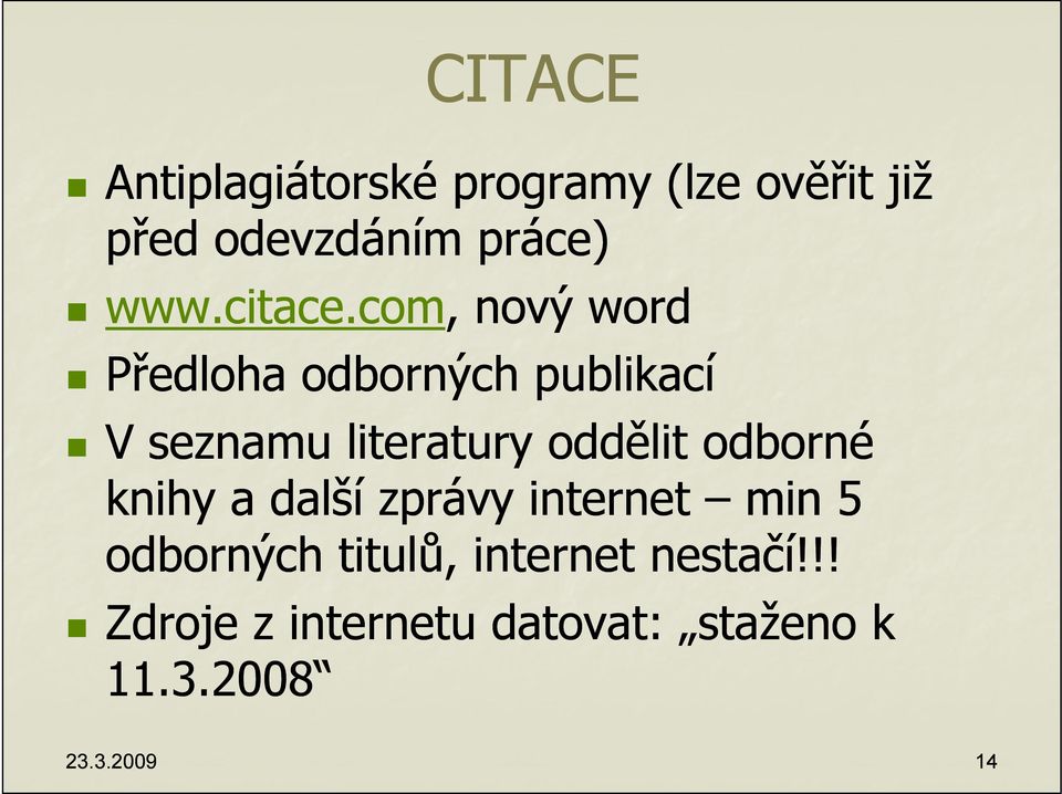 com, nový word Předloha odborných publikací V seznamu literatury oddělit