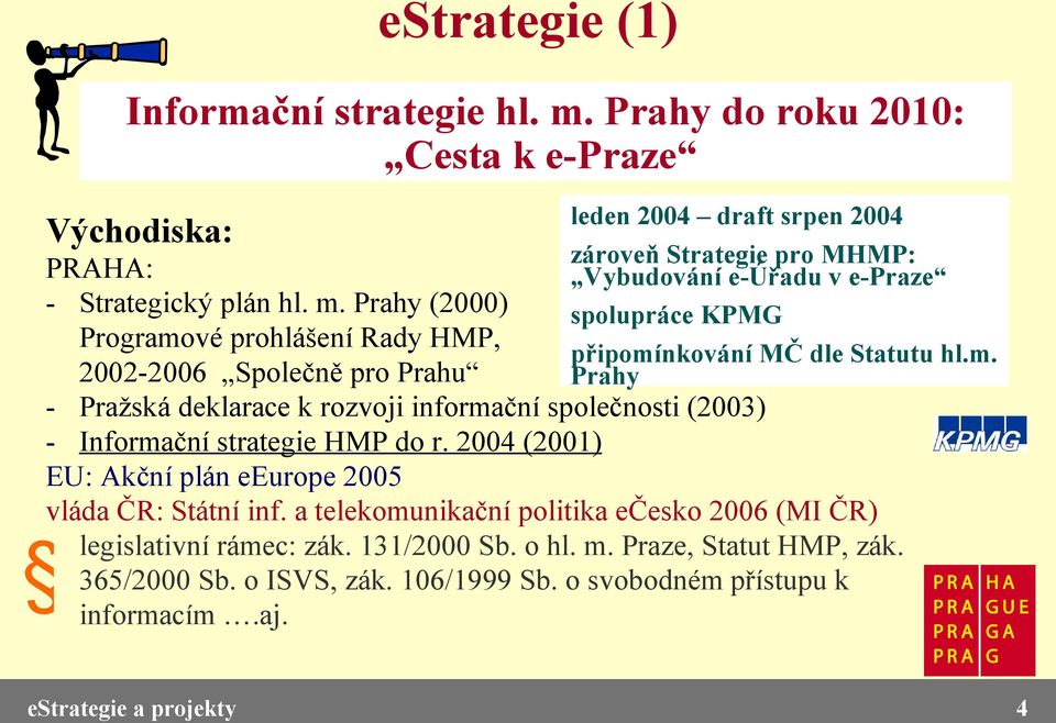 Statutu hl.m. Prahy PRAHA: - Strategický plán hl. m.