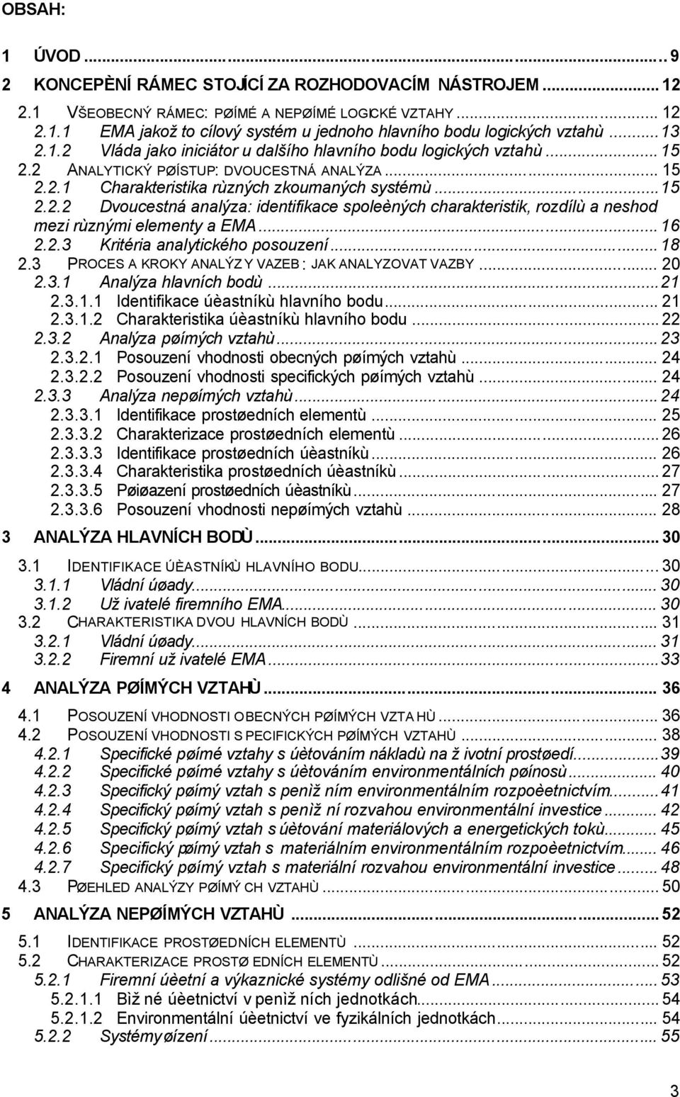 ..16 2.2.3 Kritéria analytického posouzení...18 2.3 PROCES A KROKY ANALÝZ Y VAZEB : JAK ANALYZOVAT VAZBY... 20 2.3.1 Analýza hlavních bodù...21 2.3.1.1 Identifikace úèastníkù hlavního bodu... 21 2.3.1.2 Charakteristika úèastníkù hlavního bodu.