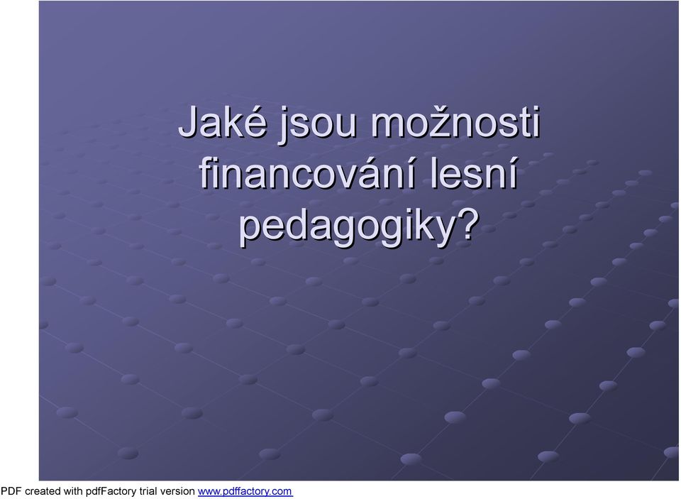 financování