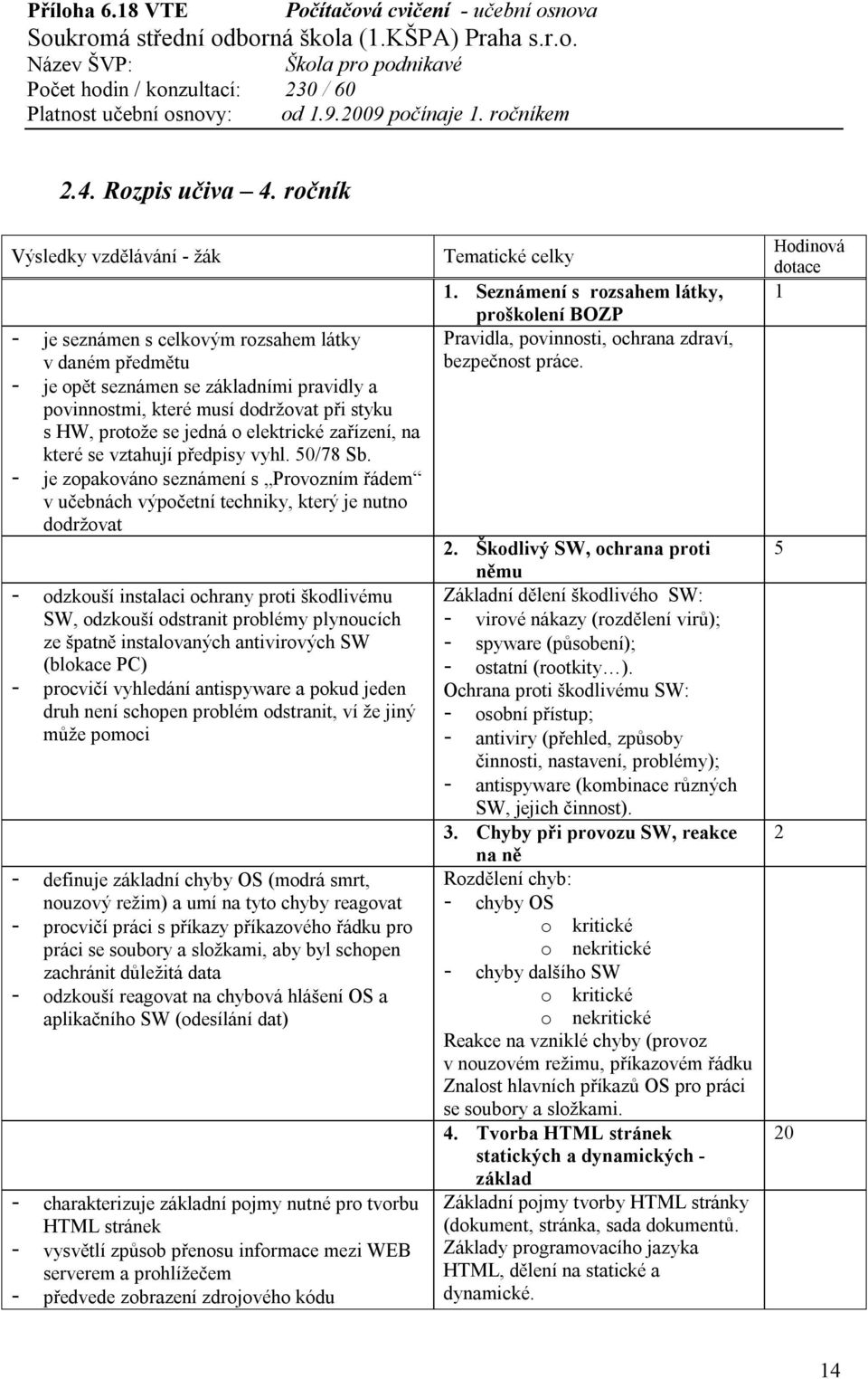 na které se vztahují předpisy vyhl. 50/78 Sb.