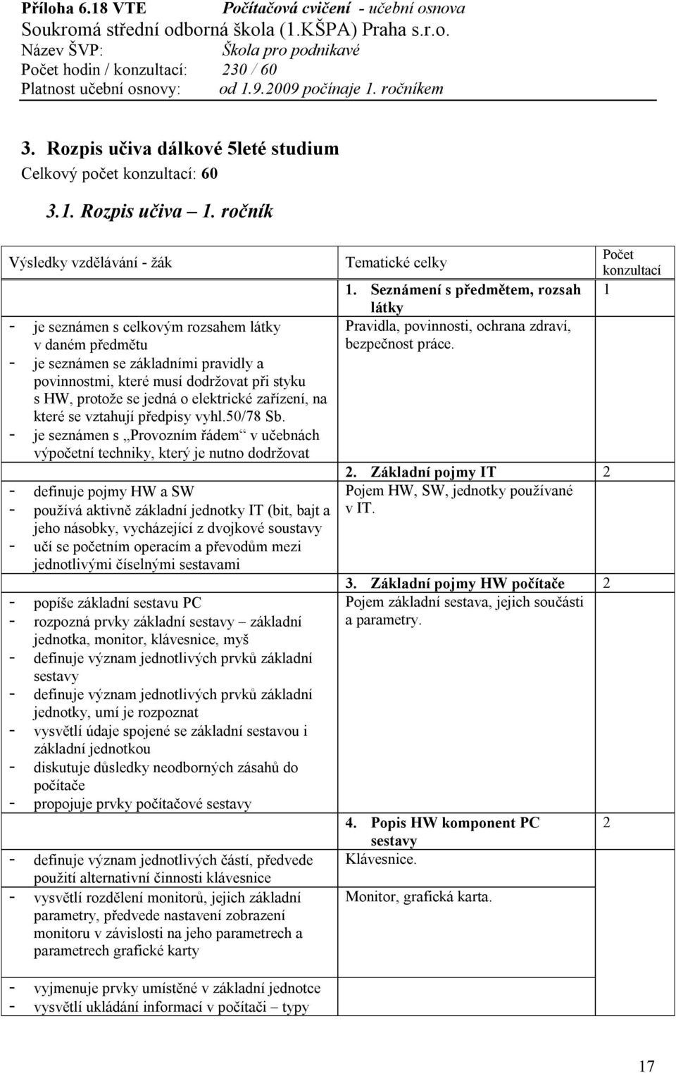 které se vztahují předpisy vyhl.50/78 Sb.