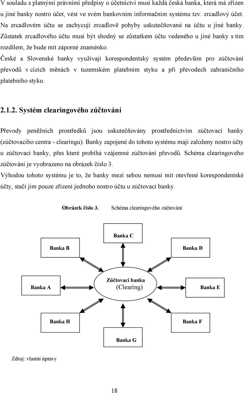 Zůstatek zrcadlového účtu musí být shodný se zůstatkem účtu vedeného u jiné banky s tím rozdílem, ţe bude mít záporné znaménko.